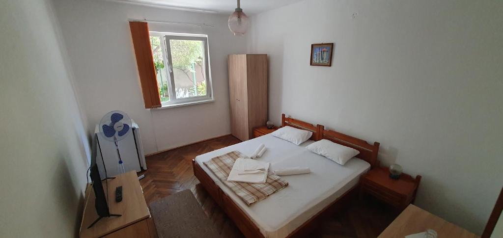 Postel nebo postele na pokoji v ubytování Milcov