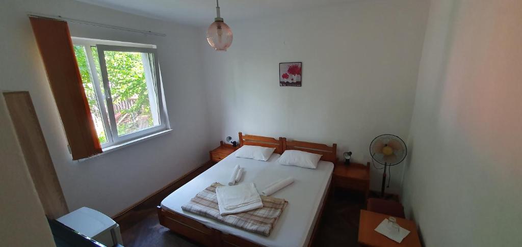 Postel nebo postele na pokoji v ubytování Milcov