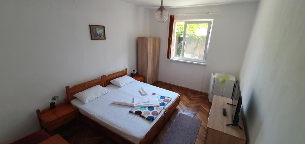 Postel nebo postele na pokoji v ubytování Milcov