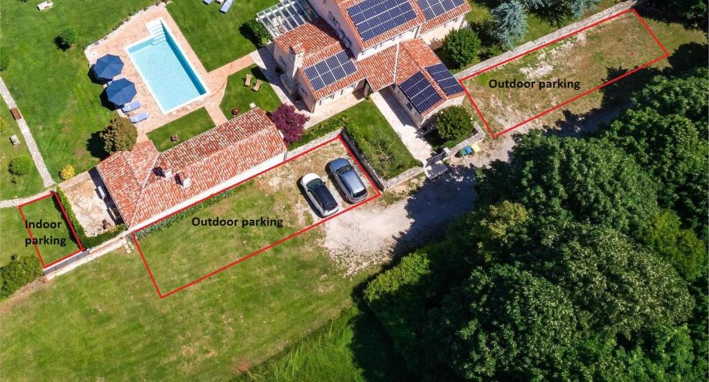 Widok z lotu ptaka na obiekt Villa Lipa