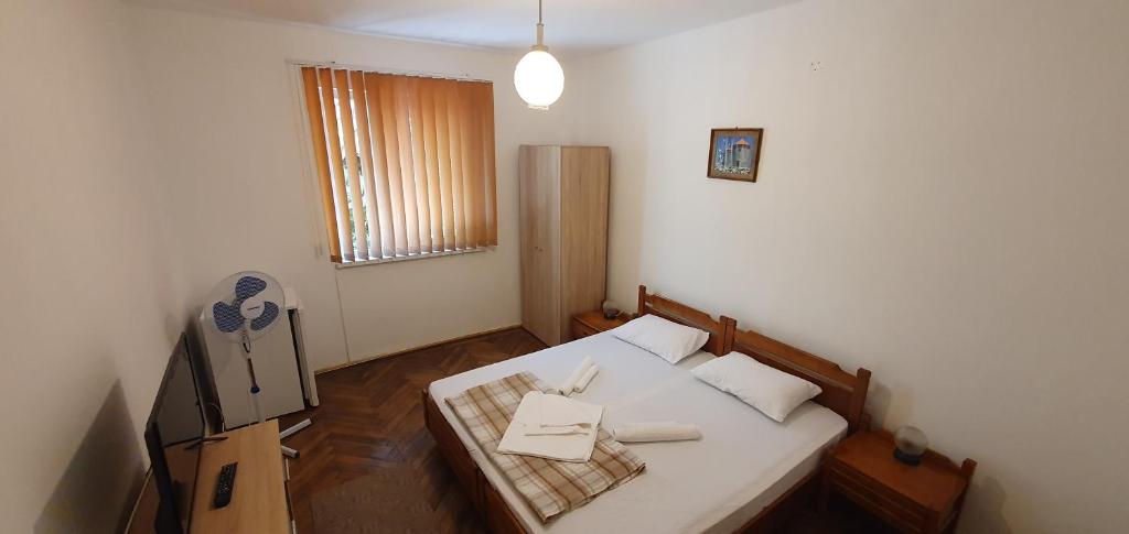 Postel nebo postele na pokoji v ubytování Milcov