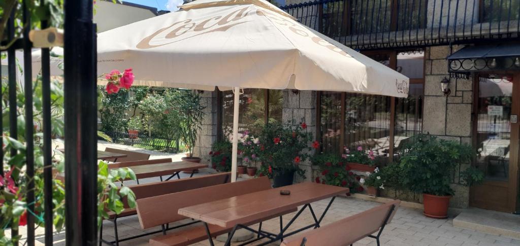 Patio nebo venkovní prostory v ubytování Milcov