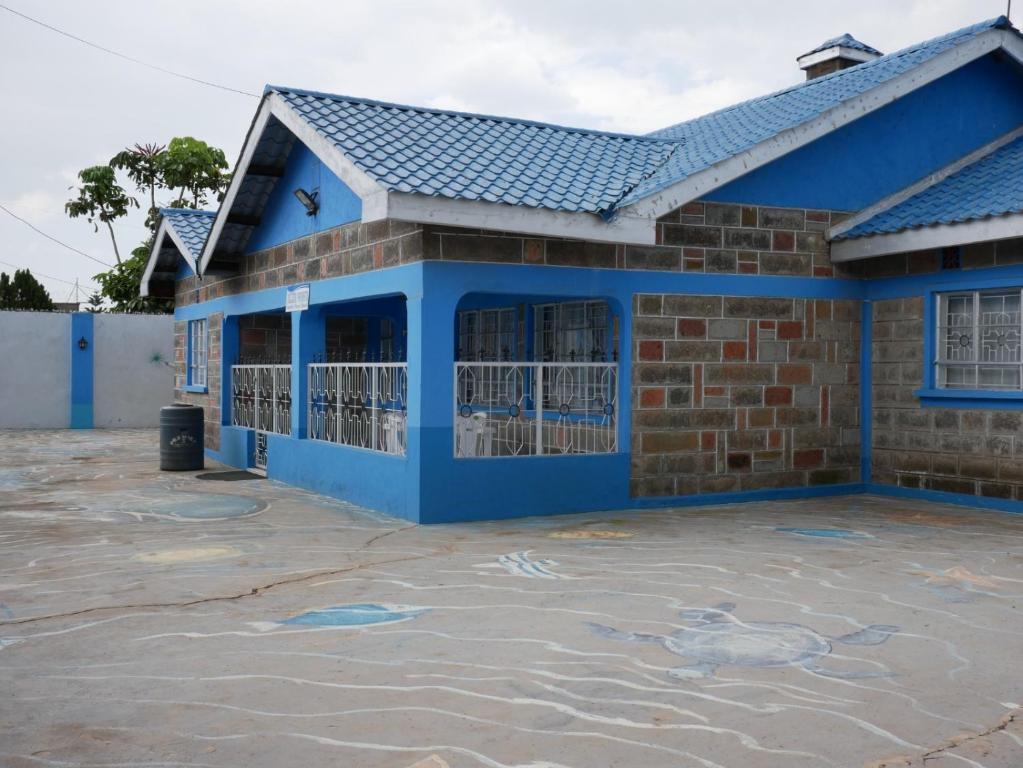 Bygningen som feriehuset ligger i