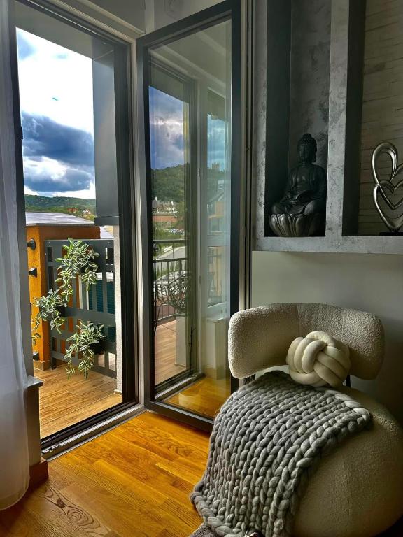 Balkon ili terasa u objektu Fruške 202 studio apartman