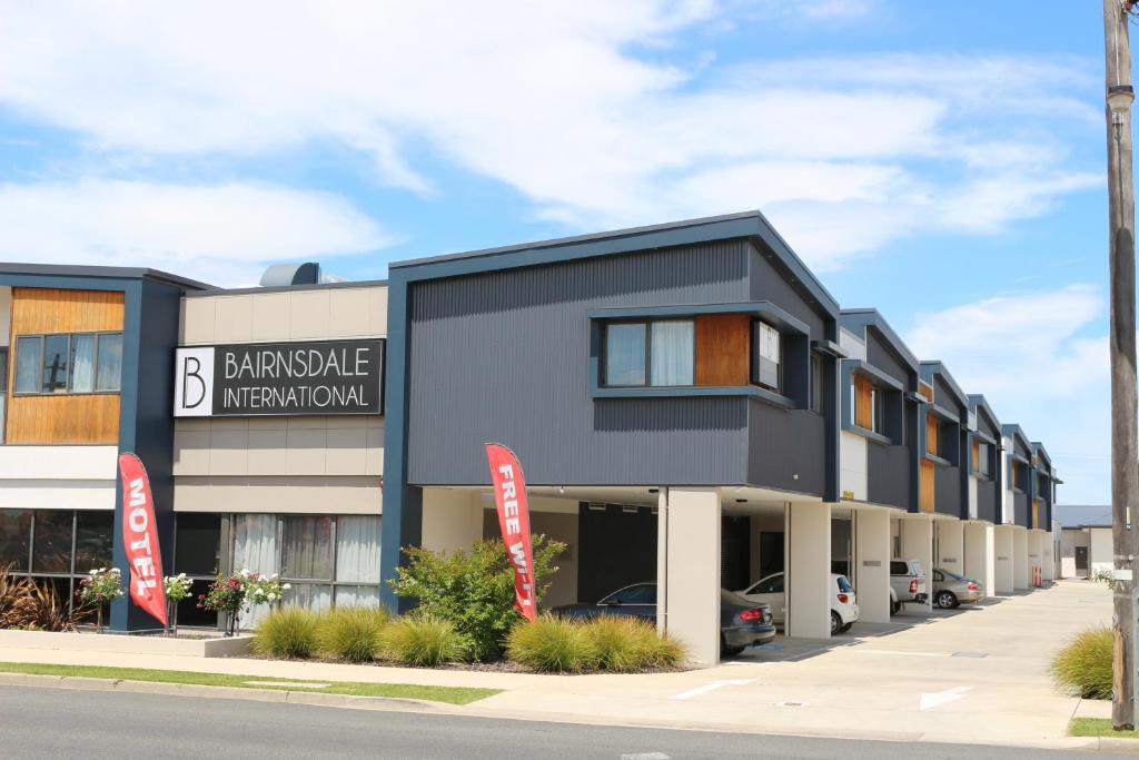 a rendering of the front of a building at Bairnsdale International in Bairnsdale
