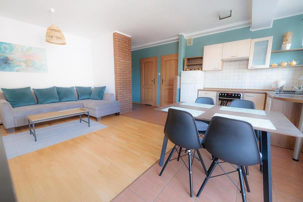Η κουζίνα ή μικρή κουζίνα στο Apartament Biała Mewa 46