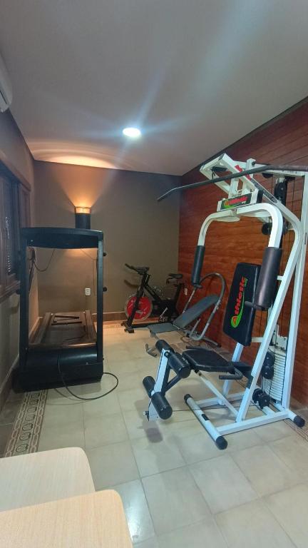 Fitness centrum a/nebo fitness zařízení v ubytování Estalagem Haras Di Cellius