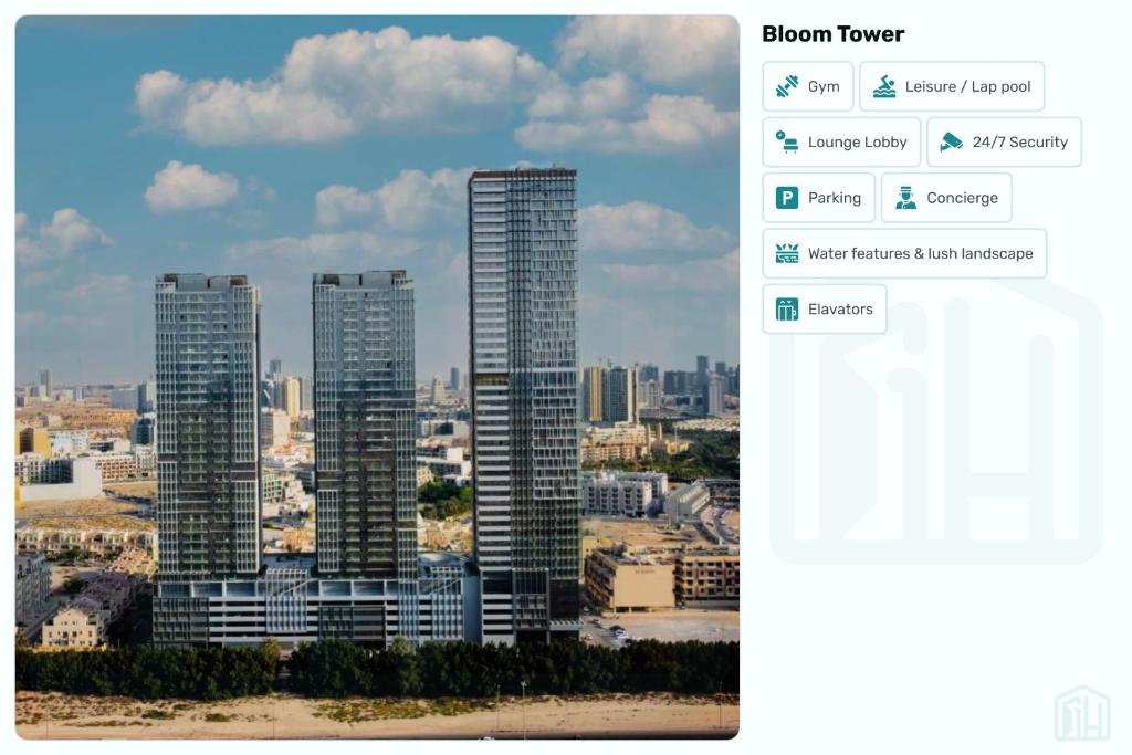 Nespecifikovaný výhled na destinaci Dubaj nebo výhled na město při pohledu z apartmánu