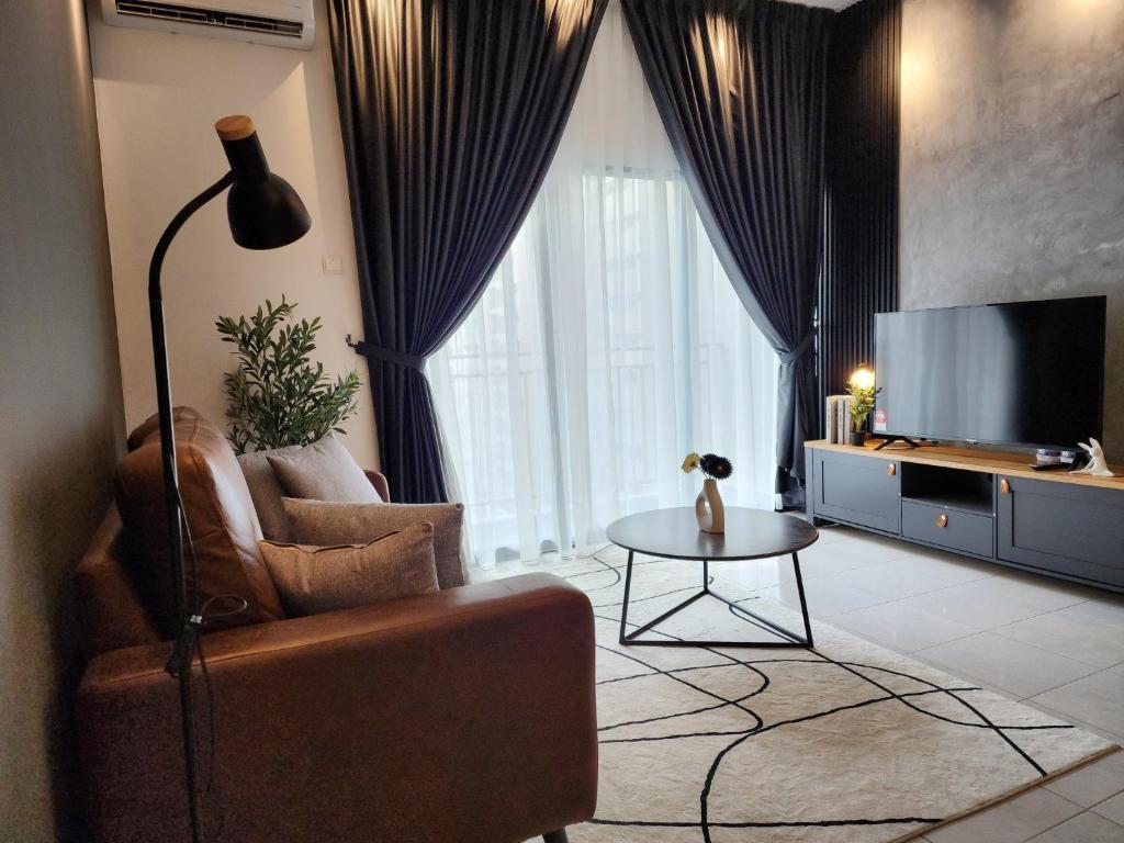 Χώρος καθιστικού στο Nilai KLIA Youth City Residence Fully AirCon Blissful Suite