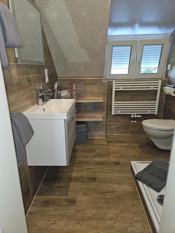 Koupelna v ubytování Klein Haus 12A