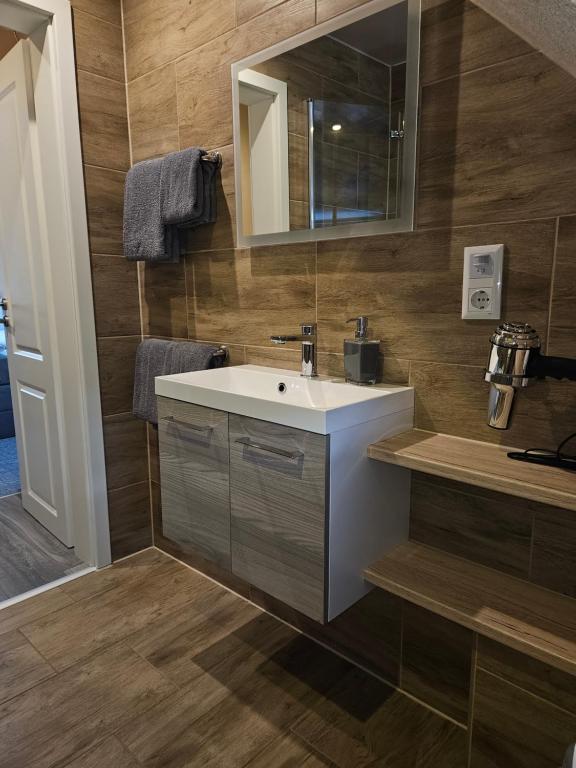 Koupelna v ubytování Klein Haus 12A