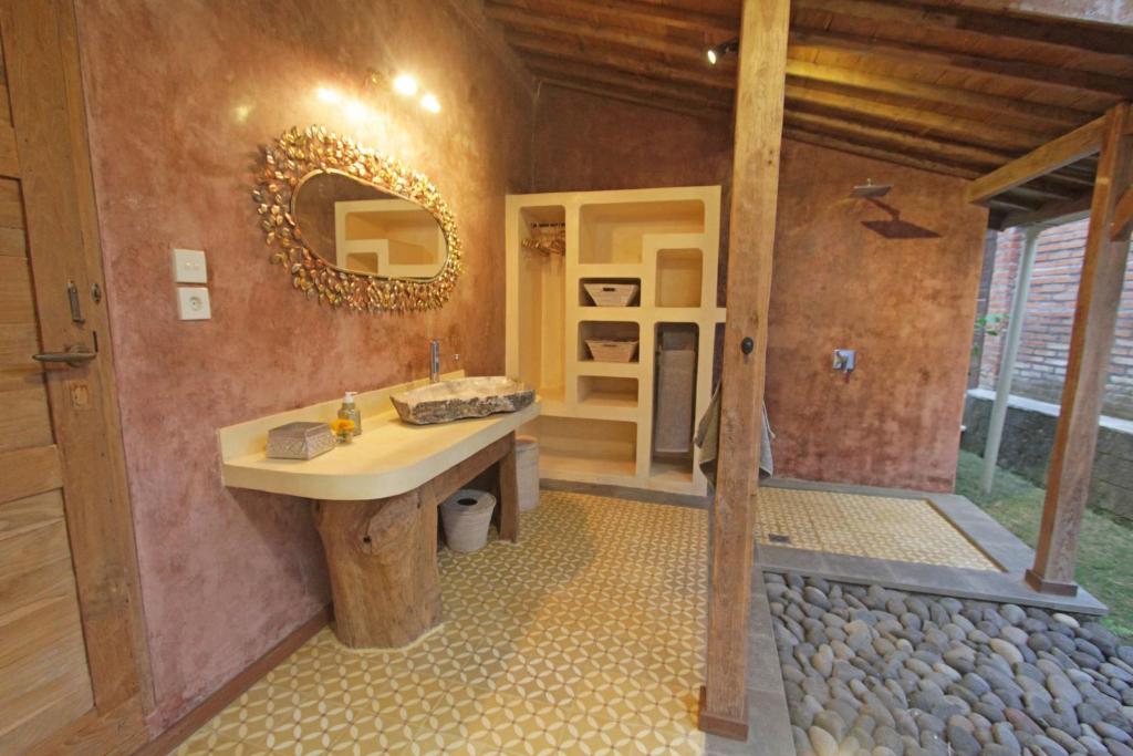 Koupelna v ubytování Guesthouse Mooz