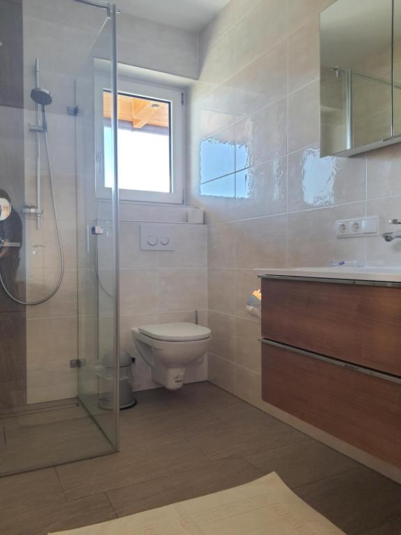 Koupelna v ubytování Hotel Garni Schieferle
