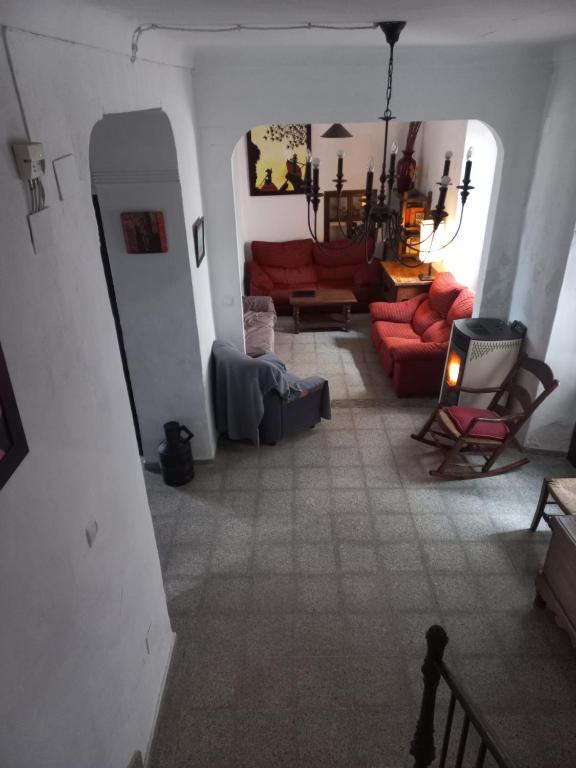 Posezení v ubytování Lirio Azul Casa Rural
