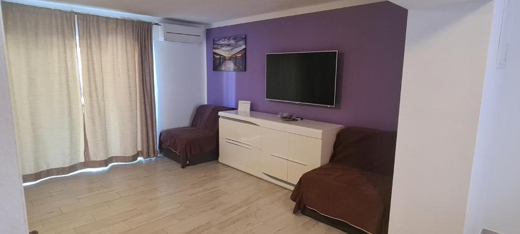 TV a/nebo společenská místnost v ubytování Deluxe Apartment Nika