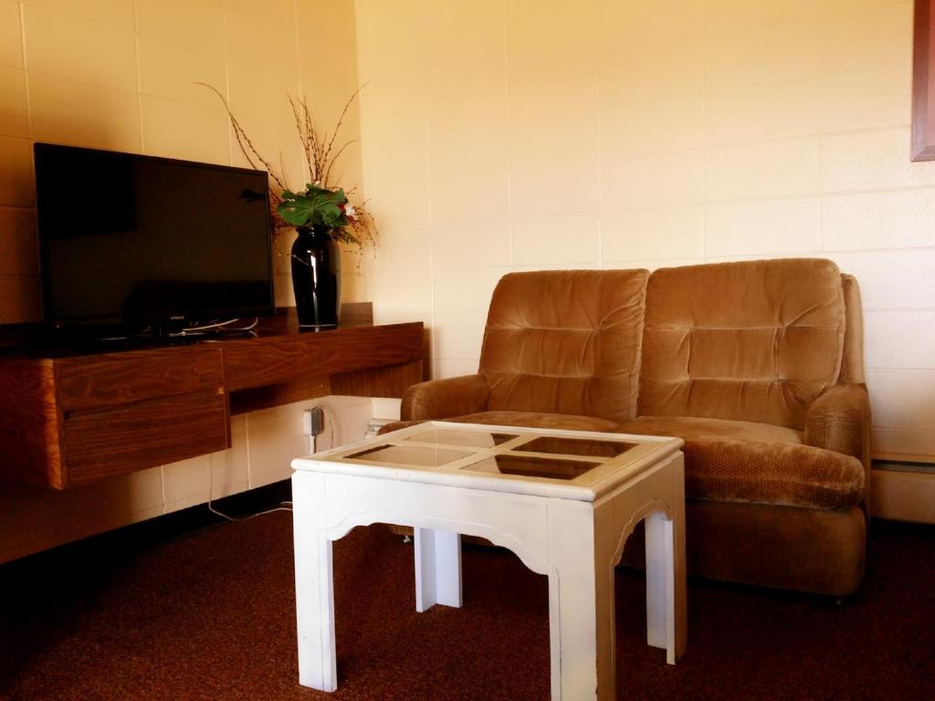 TV a/nebo společenská místnost v ubytování Alpine Lodge Motel & Restaurant