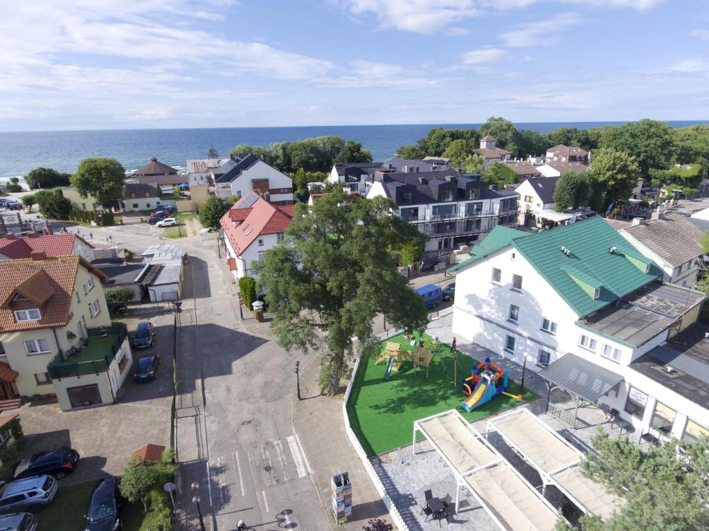 Nespecifikovaný výhled na moře nebo výhled na moře při pohledu z hotelu