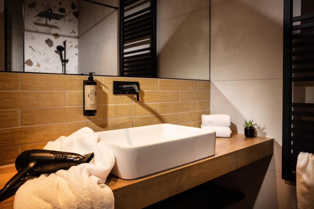 Koupelna v ubytování Zeit und Raum Hotel - Self Check-In