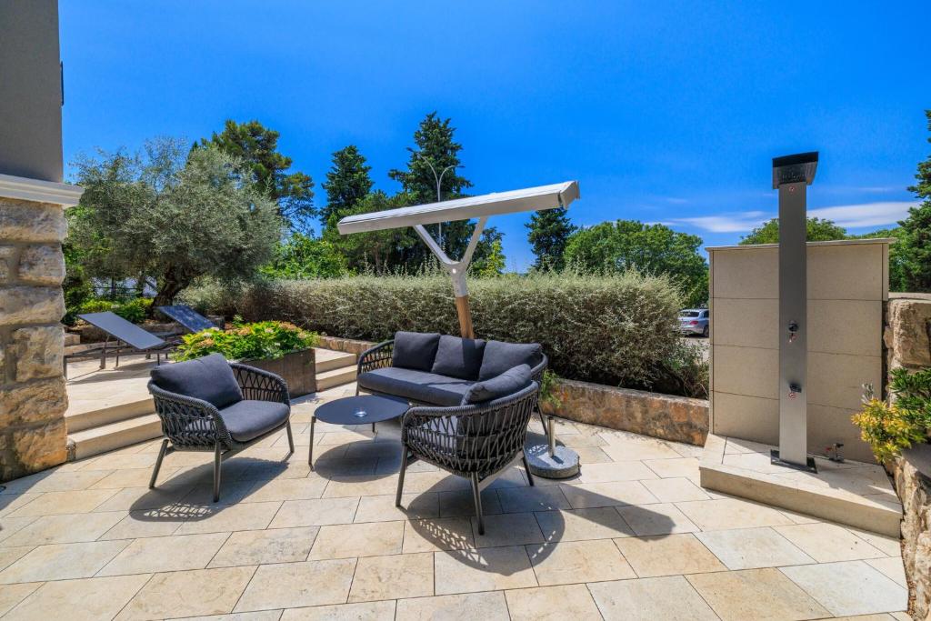 Zahrada ubytování VILLA ERIKA 7 STUDIO