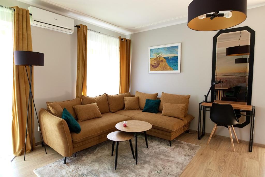 Posezení v ubytování Ośrodek Wypoczynkowy Relaks i Apartamenty