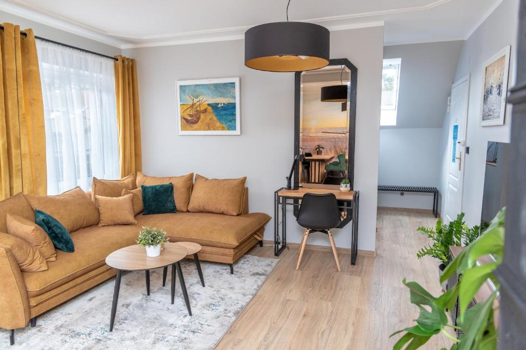 Posezení v ubytování Ośrodek Wypoczynkowy Relaks i Apartamenty