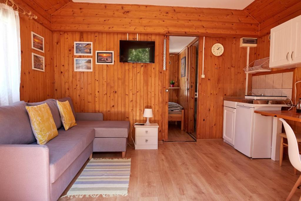 Kuchyň nebo kuchyňský kout v ubytování Ośrodek Wypoczynkowy Relaks i Apartamenty