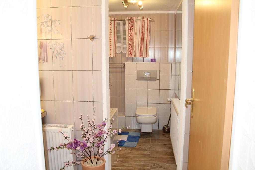 Koupelna v ubytování Ferienwohnung Vulkaneifel