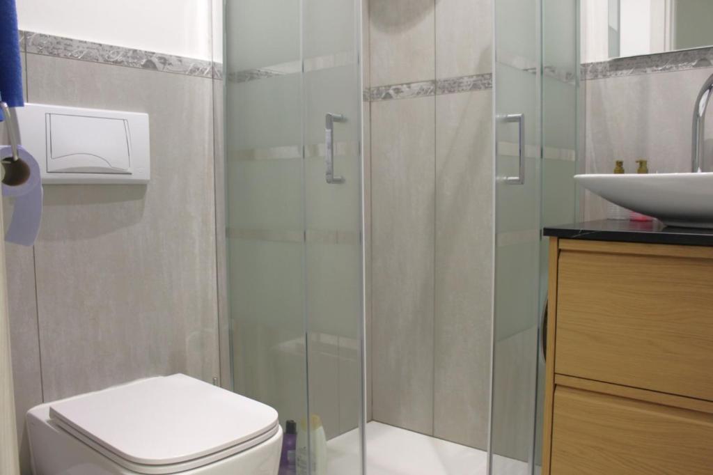 Koupelna v ubytování SG Rooms