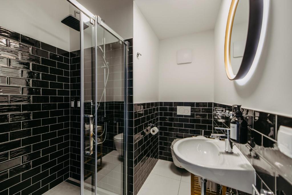 Koupelna v ubytování Loft Schottenau