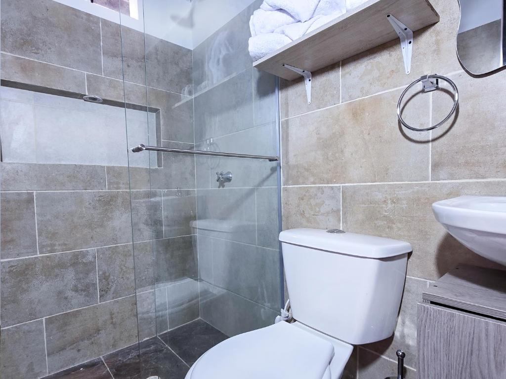 Koupelna v ubytování Casa Tulipán