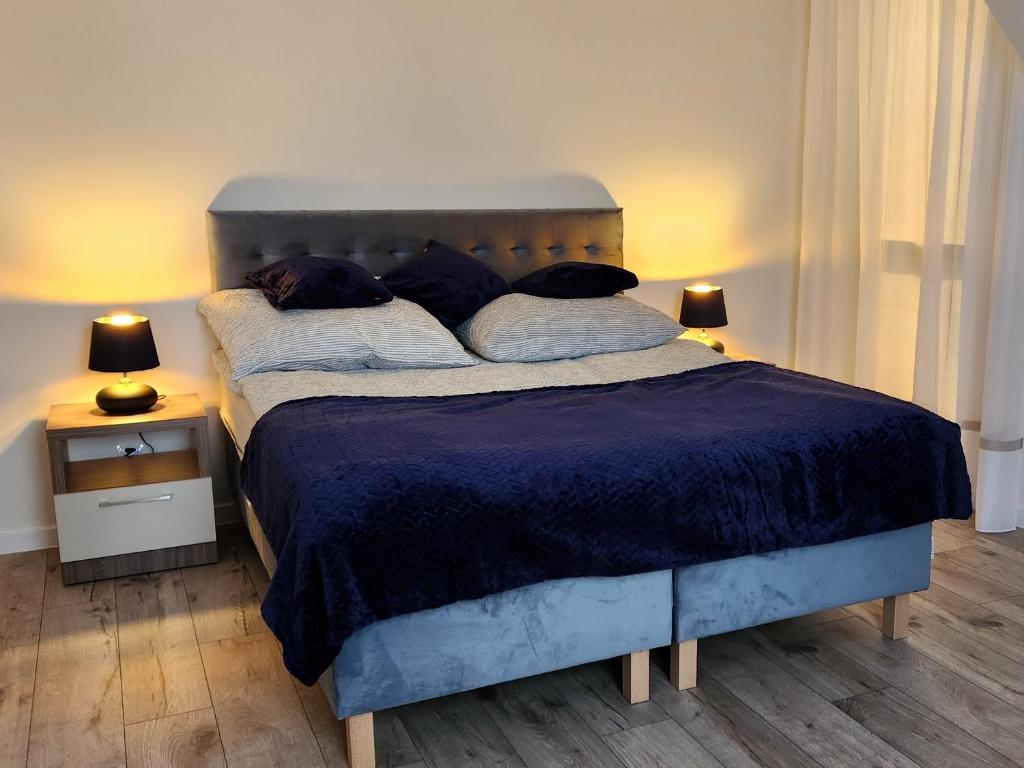 Postel nebo postele na pokoji v ubytování Domki u Eryka