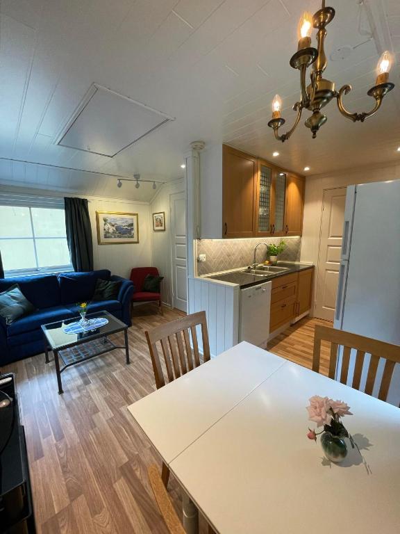 Kuchyň nebo kuchyňský kout v ubytování Guest house close to Kristiansand
