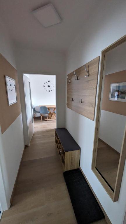 Postel nebo postele na pokoji v ubytování Hrdinová Doksy