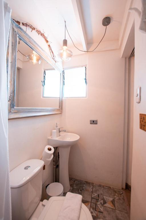 Koupelna v ubytování Hostal Copart
