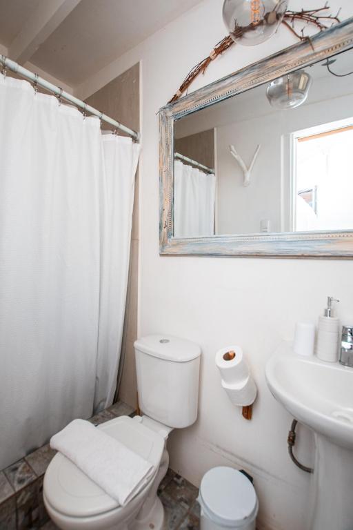 Koupelna v ubytování Hostal Copart