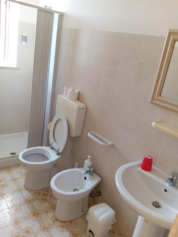Koupelna v ubytování B&B Il Cedro