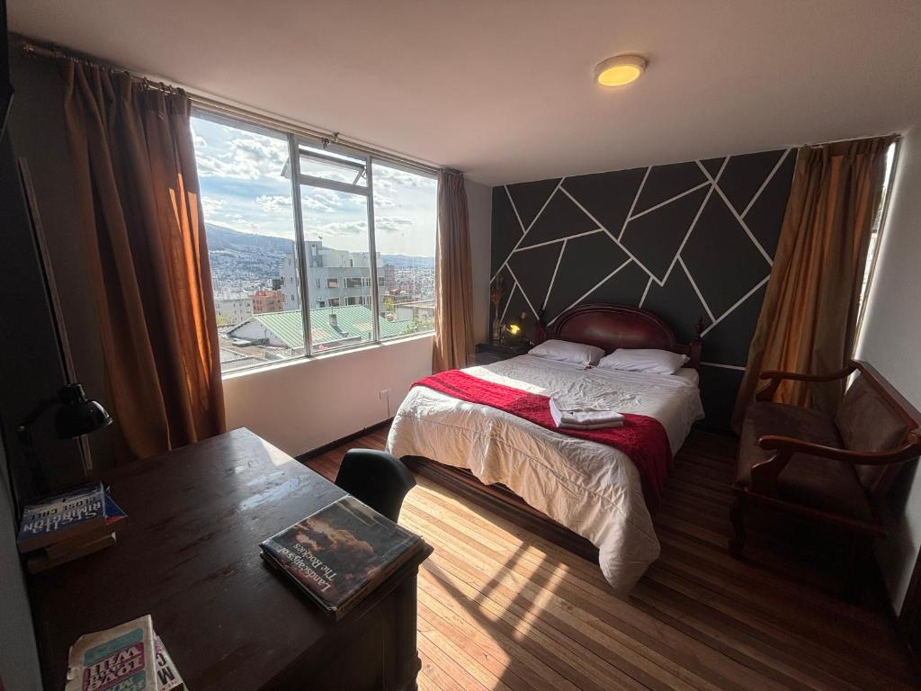 Postel nebo postele na pokoji v ubytování St. Gallen Haus
