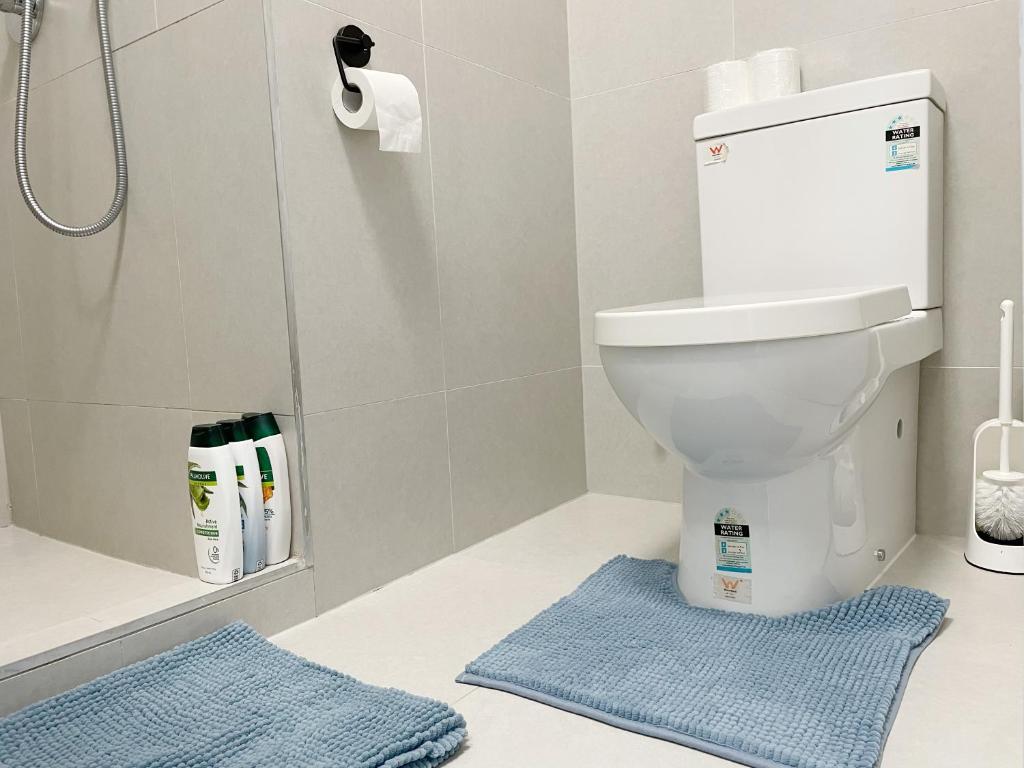 Koupelna v ubytování Pupuke Manor Motel
