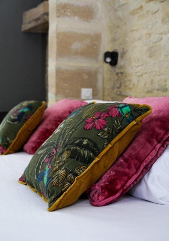 Postel nebo postele na pokoji v ubytování Hotel Reine Mathilde