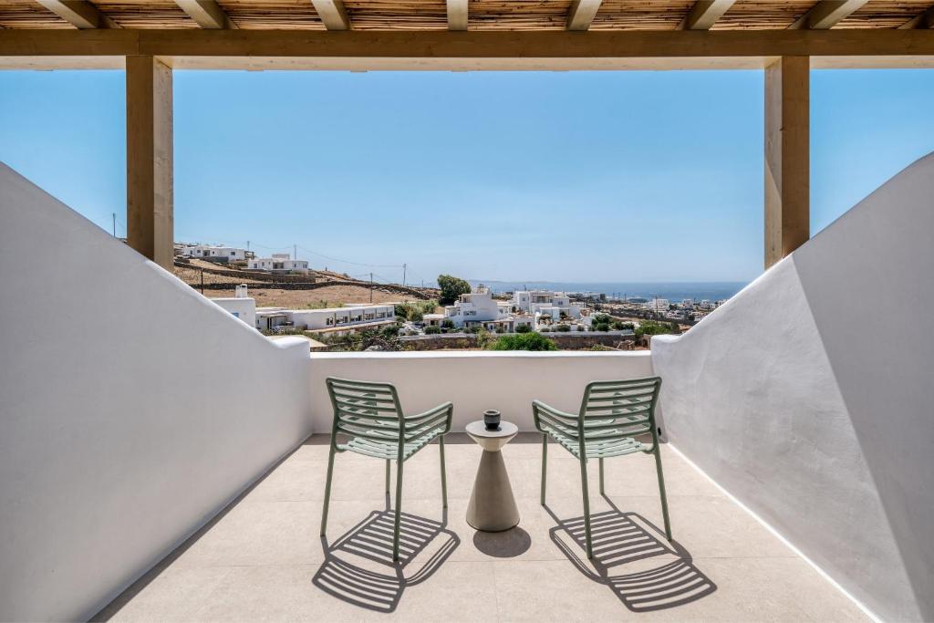 Balkón nebo terasa v ubytování Ostria View Mykonos