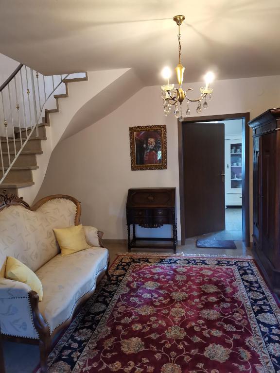 Posezení v ubytování Gästehaus Hilda