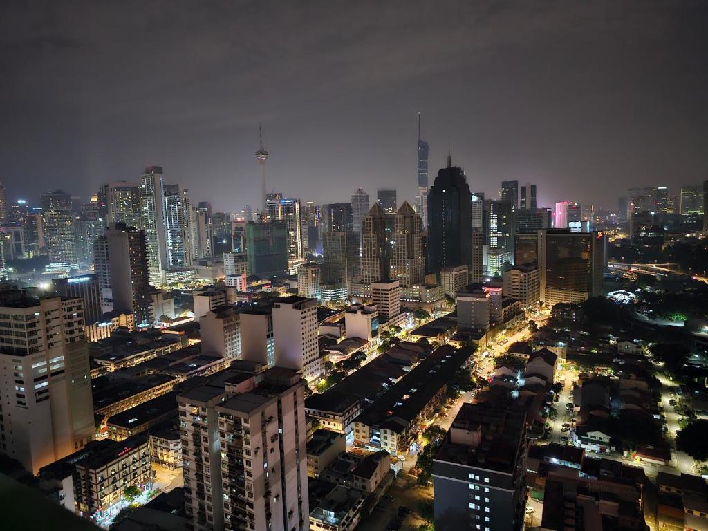 Nespecifikovaný výhled na destinaci Kuala Lumpur nebo výhled na město při pohledu z apartmánu