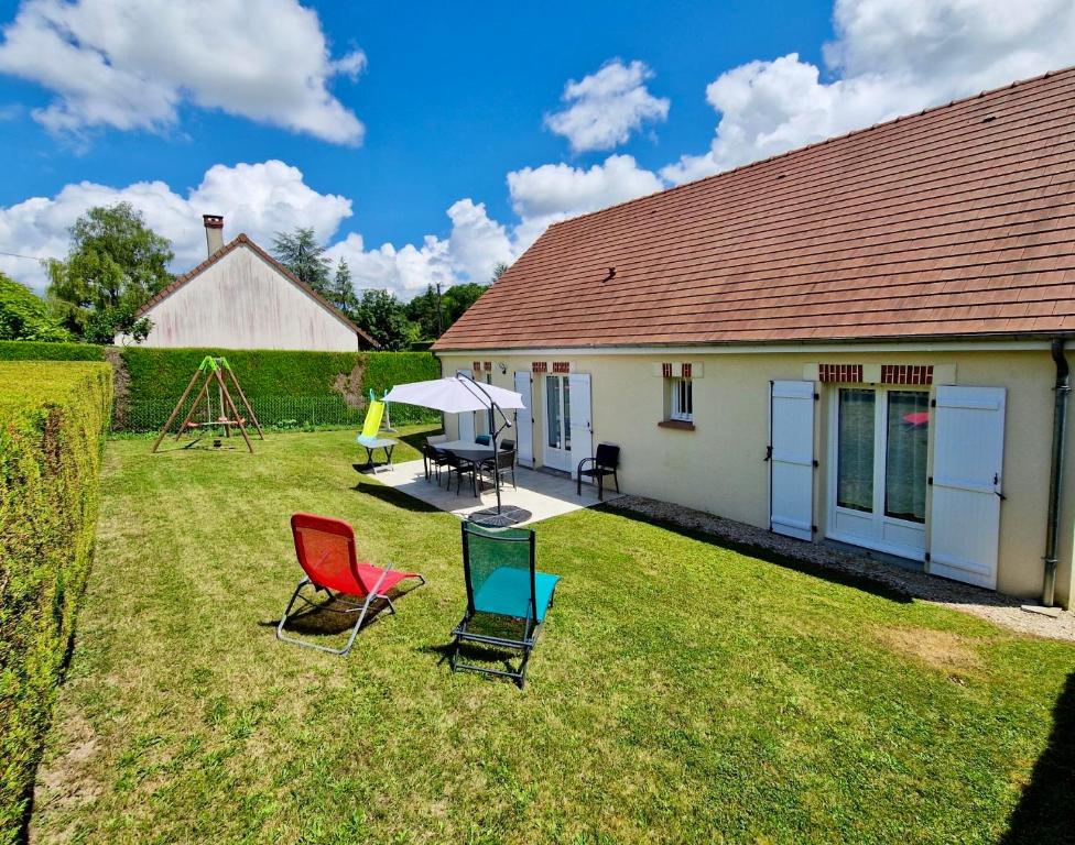 En have udenfor Gîte Romarin