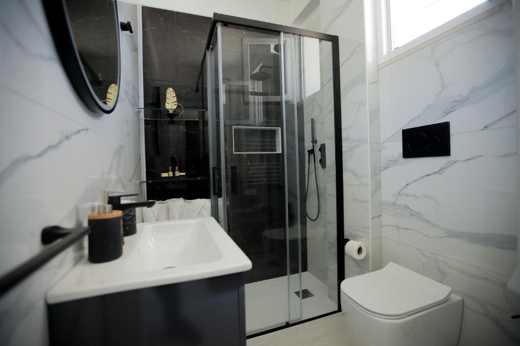 Koupelna v ubytování B&B Il FIORONE