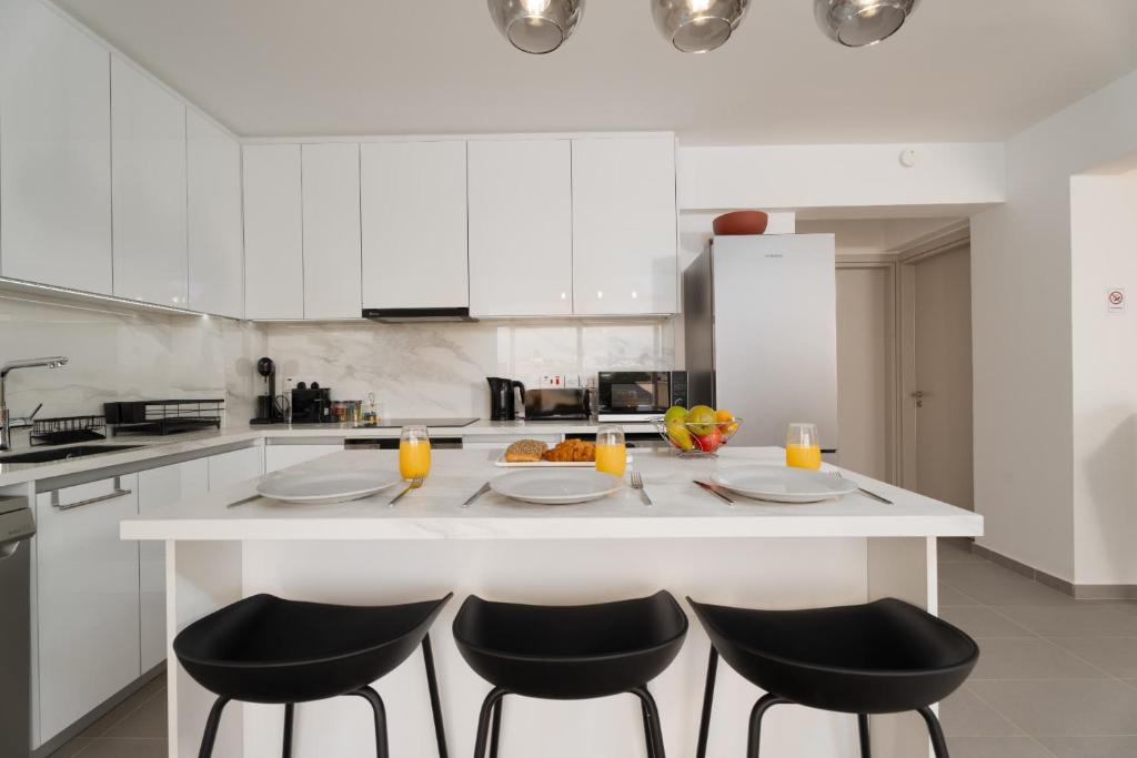 Kuchyň nebo kuchyňský kout v ubytování Apartment Analise
