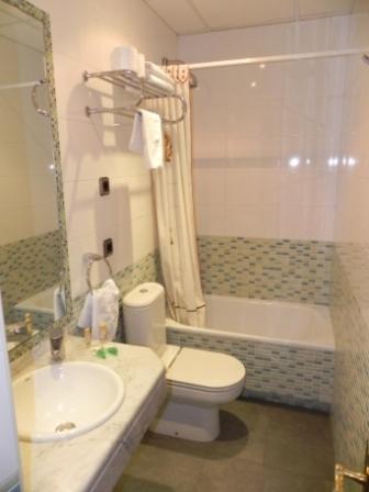 Koupelna v ubytování Hostal Ivor