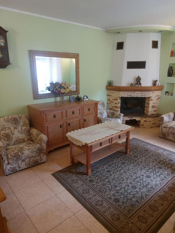 Posezení v ubytování Kajetan