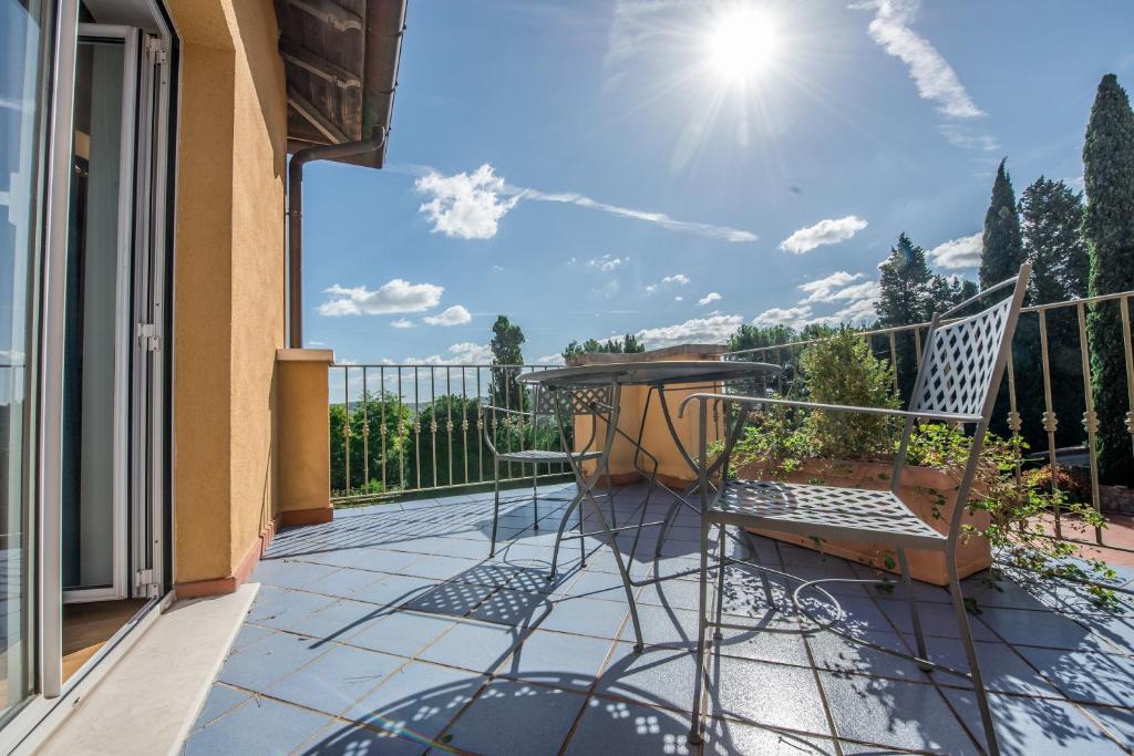 Balkón nebo terasa v ubytování Relais Villa Matarazzo