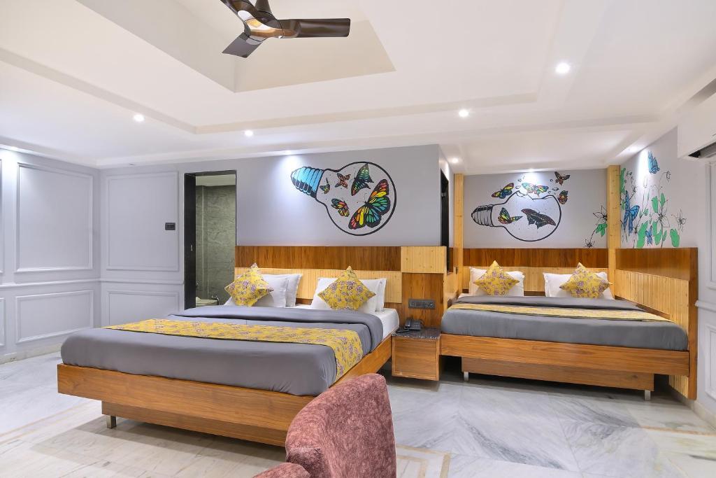 Postel nebo postele na pokoji v ubytování Hotel The Cottage Yes Please - Traveller Choice Award winner 2025