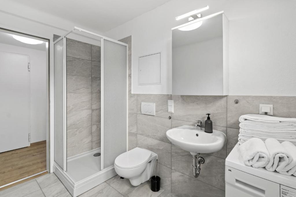 Koupelna v ubytování FarawayHomes Studio Leoben #P72